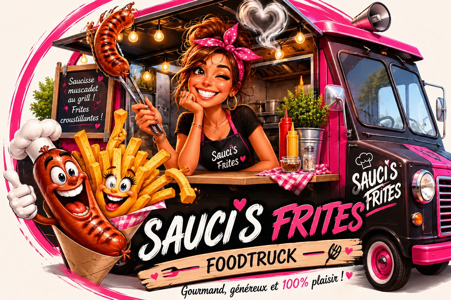 Foodtruck Sauci's Frites lors d'événement en Loire-Atlantique (44) – Nantes